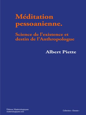cover image of Méditation pessoanienne